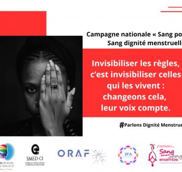 Campagne nationale #Sang pour la dignité menstruelle#