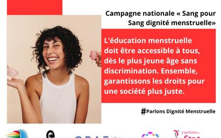 Campagne nationale #Sang pour la dignité menstruelle#