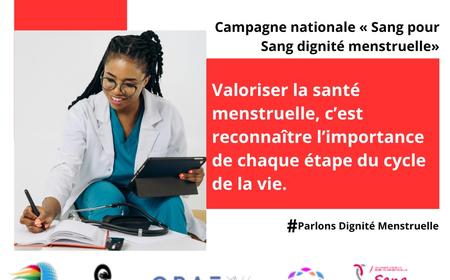 Campagne nationale #Sang pour la dignité menstruelle#