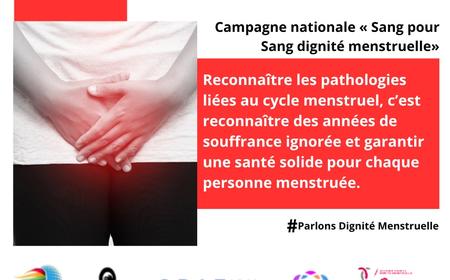 Campagne nationale #Sang pour la dignité menstruelle#